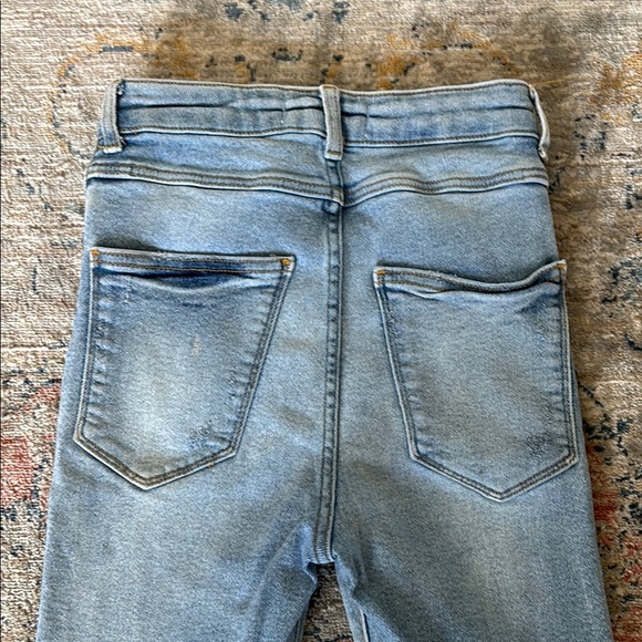 Light Blue Skinny Distressed Jeans - Picture 5 of 5